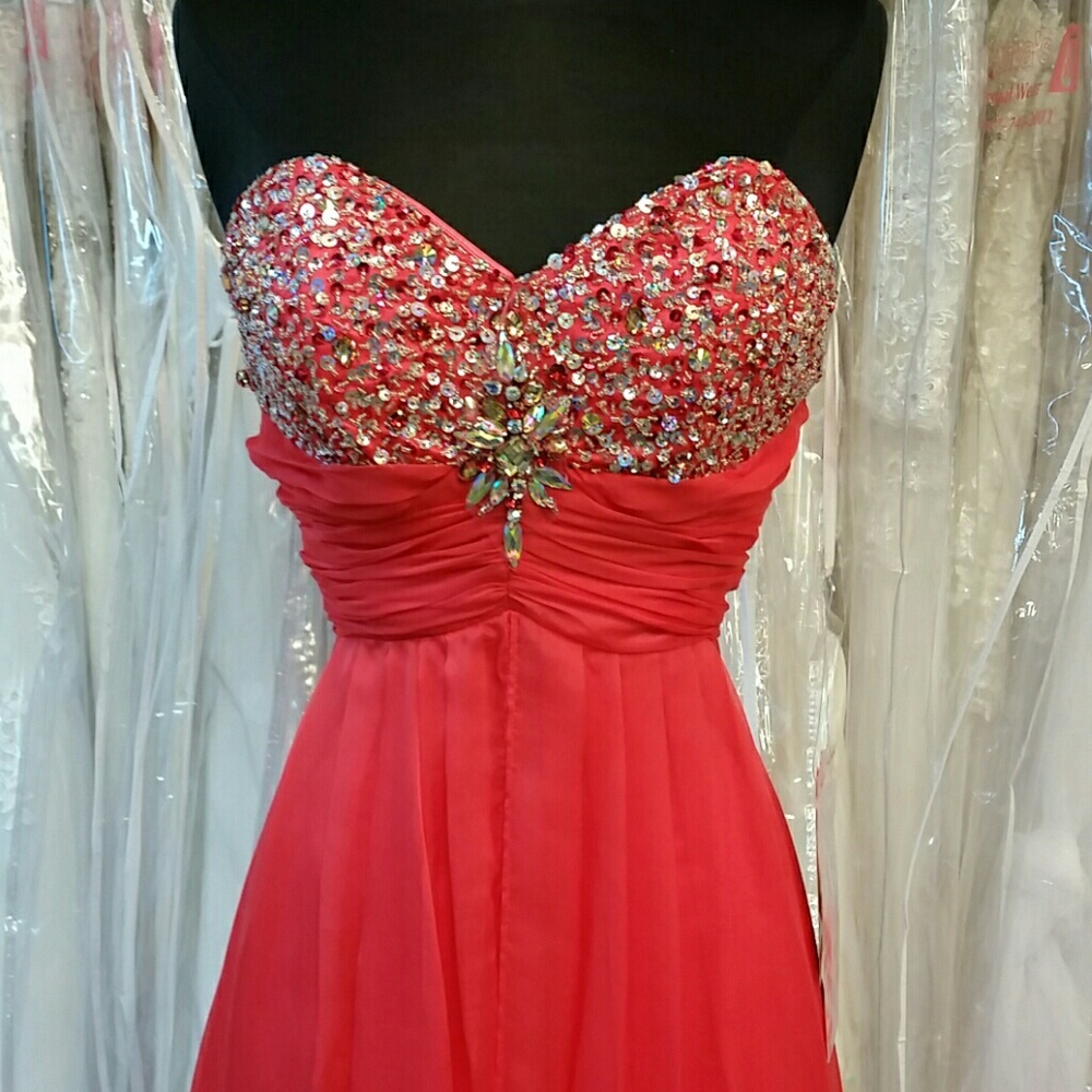 Coral Sweetheart Dress
